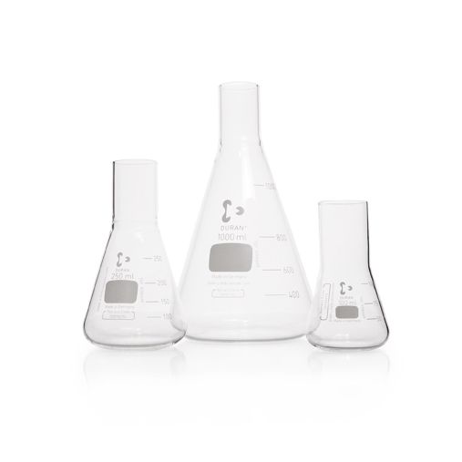 Duran Group Culture flask/DURAN, 100 ml straight neck for metal caps, 10 pc/PAK