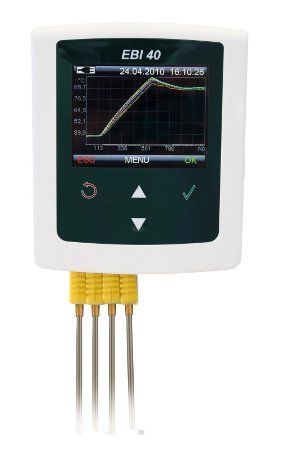 Ebro Electronic EBI 40 TC-02 Thermoelemente Datenlogger für Temperatur, 12 Kanäle