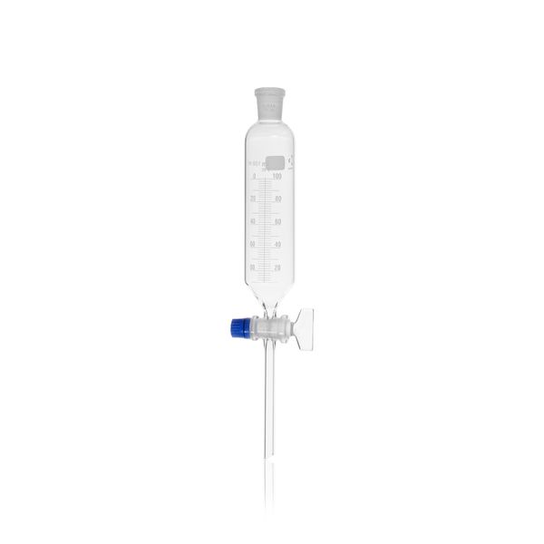 Duran Group DURAN Dropping funnel, cylindrical, graduated, with NS-stopcock and key retaining device, 100 ml