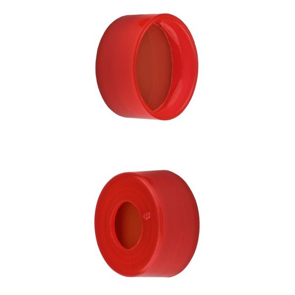 Microsolv Snap Top Cap red, smooth PE, with red Rubber /PTFE septa, for 11mm, 12x32mm Snap Top autosampler vials, 1000 pc/PAK