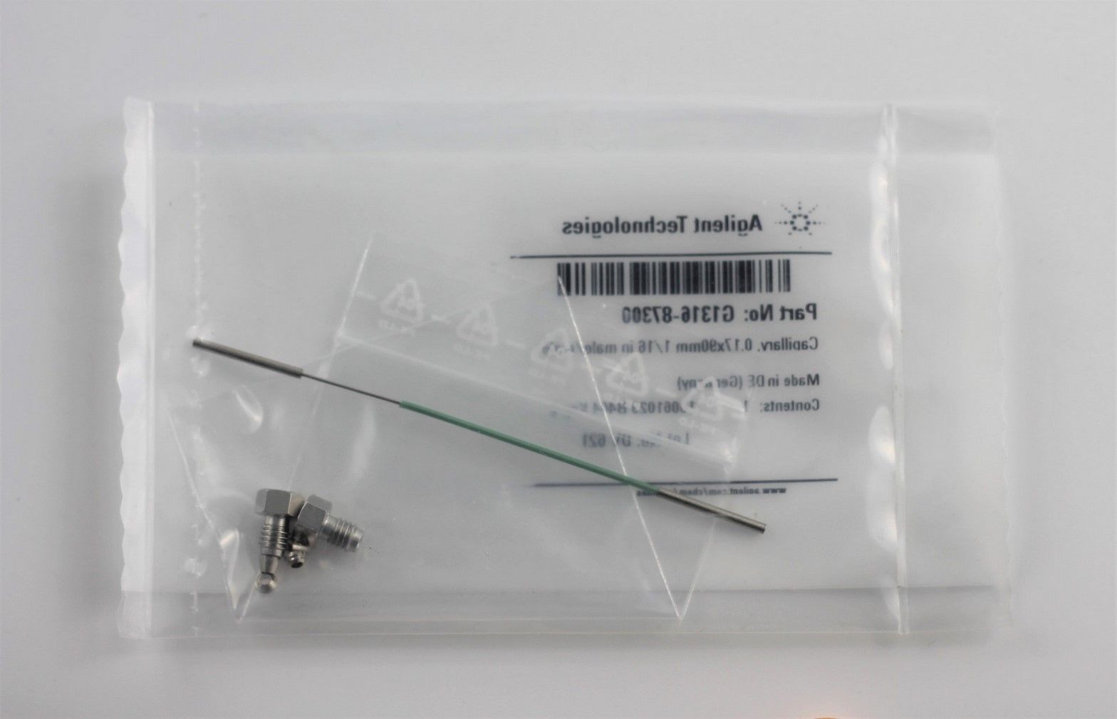 Capillare Agilent G1316-87323 – Acciaio Inox, ID 0.17 Mm, Lunghezza 170 Mm