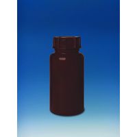 Product Image of Flasche, PE-LD, Weithals, 100 ml GL 32,braun opak, mit Schraubkappe, in 100er Packs bestellbar