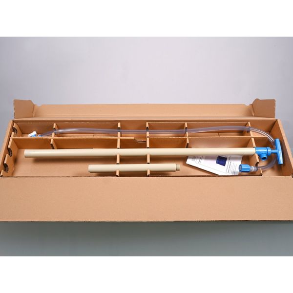 Bürkle PP barrel pump w/discharge hose/stopcock, 125 cm, old No. 5600-01252