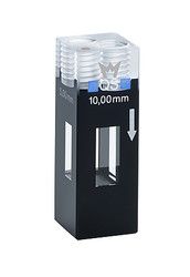 Hellma Durchfluss-Küvette 3in1, Typ 176.760-QS, HP Quarzglas, WL 200-2500 nm, Schichtdicke 10x5 mm, (HxB) 11x5 / 11x6 mm, Z-Höhe 8.5 mm, FEP-