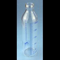 Baby feeding bottles of borosilicate glass narrow neck, 250 ml, old nr. 1865