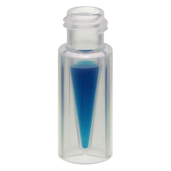 Microsolv Screw Top Vials, plastic, Clear, 300μl MicroVial, 9-425mm, 12x32mm OD, for use as an autosampler vial, 1000pc/PAK.