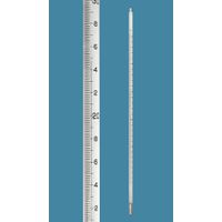 Product Image of Solid stem thermometer 0..+50/0,2°C l./350mm, filled with red spec.filled calibrated