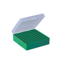 Product Image of Kryo-Boxen, PP, grün, Raster 9 x 9, 133 x 133 x 52 mm, 5 St/Pkg