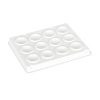 Product Image of Spot test plates, white, PS, 100 pc/PAK