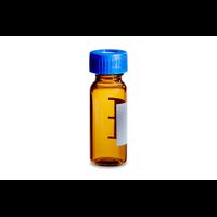 Product Image of LC GC Braunglas 12 x 32mm Gewindeflaschen, mit Cap, und PTFE Septum, 2 mL Volumen, 100/PAK