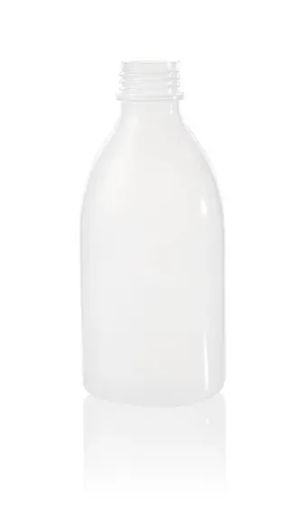 Brand GmbH & Co. KG Flasche, 1000 ml, PE-LD, Enghals, GL 28, weiß, ohne Verschluss, passend für Spritzaufsatz 129224, 25 St/Pkg