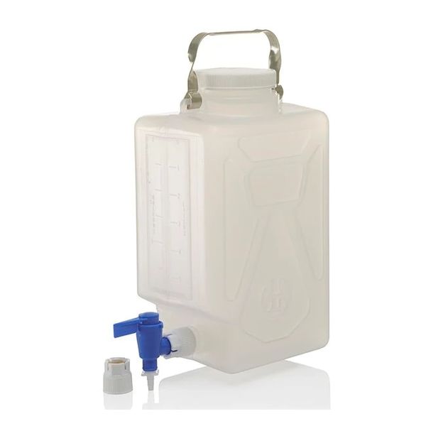 Nalgene Thermo Scientific Abklärkanister, PPCO, grad. 20L mit Henkel mit Ablaßhahn+PP-Schraubverschluss