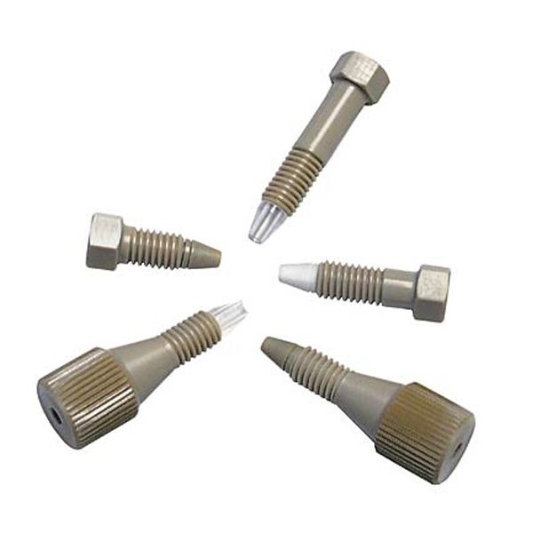 Vici Valco Nut 1/32'', No Twist fingerfest, PEEK, mit glasgefüllte PEEK-Ferrule, 5 St/Pkg
