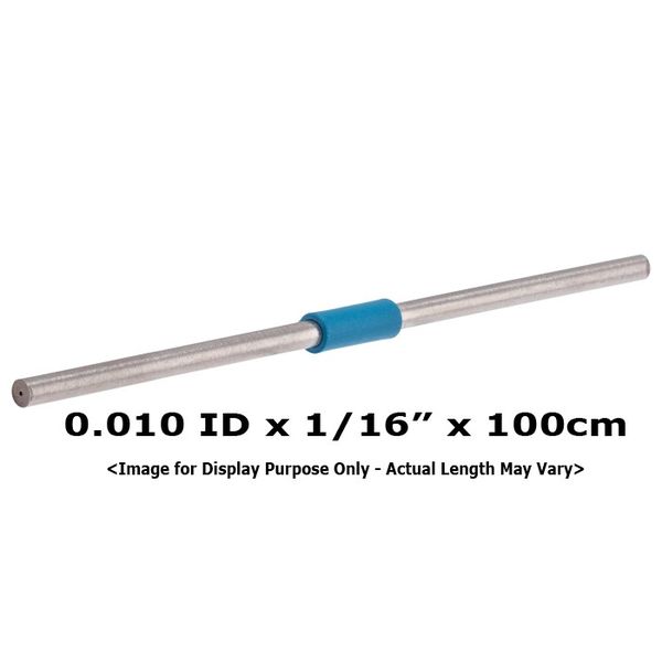 Applied Research Europe Schlauch, Edelstahl, vorgeschnitten, 0,010 ID, 1/16 OD, HPLC-Qualität, blaues Band, 100cm lang, 1 St/Pkg