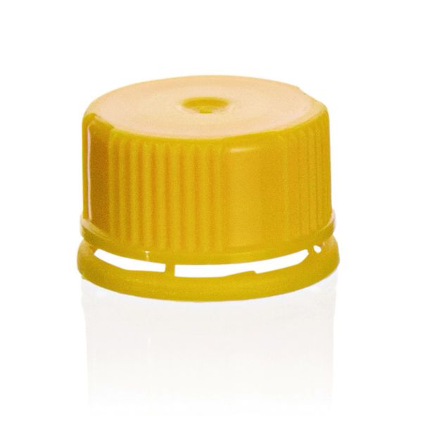 Brand GmbH & Co. KG Screw cap, PP, tamper-evident, for micro tubesmicrotubes, yellow, 1000 pc/PAK