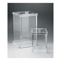 Product Image of Beta radiation protection rack, acrylic, for large waste containers, 20 L