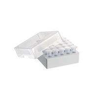 Product Image of Storage Box 5 x 5, for 25 tubes, height 63.5 mm, 2.5 inch, polypropylene, 4 pc/PAK