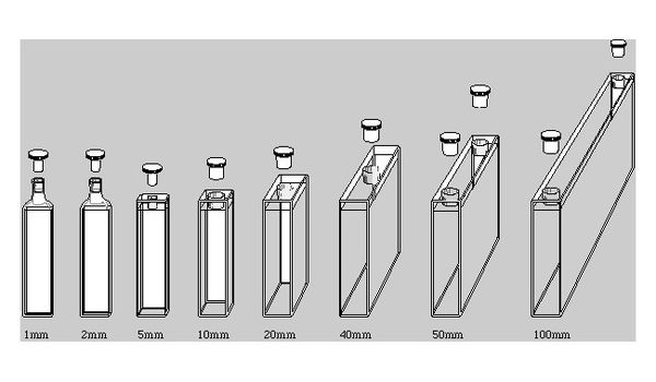 Starna GmbH Macro Standard Cell with PTFE plug, path length: 50, useable range: 170 to 2700 nm, WxLxH: 12,5x52,5x48mm