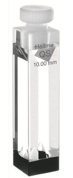 Hellma Semi Micro Cell, Type 119F-QS, HP Quartz Glass, WL 200-2500 nm, Pathlength 10x4 mm, magnetic stirrer, PTFE Stopper, 1,400 μl