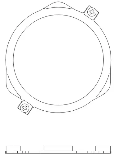 QLA AccuCenter Bracket for Distek 7100 Baths, includes 316 SS hardware