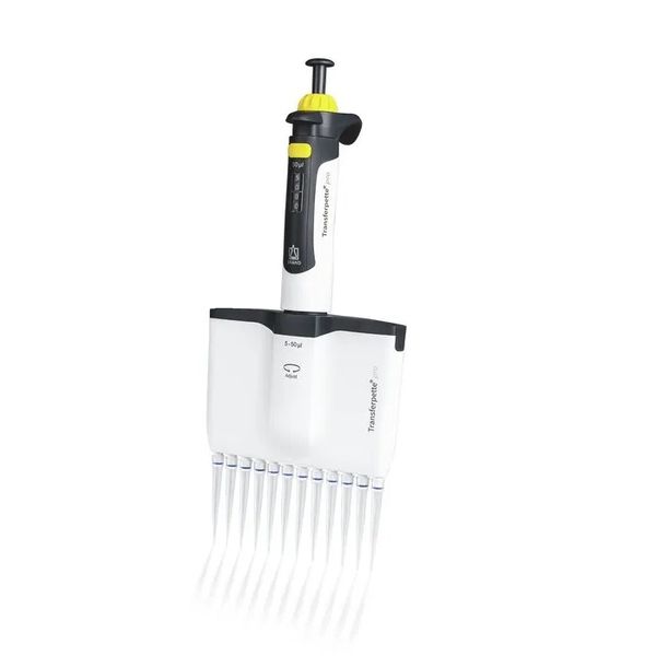 Brand GmbH & Co. KG 12-Channel microliter pipette Transferpette pro -12, variable, 5 - 50 μl, M12-50, DE-M