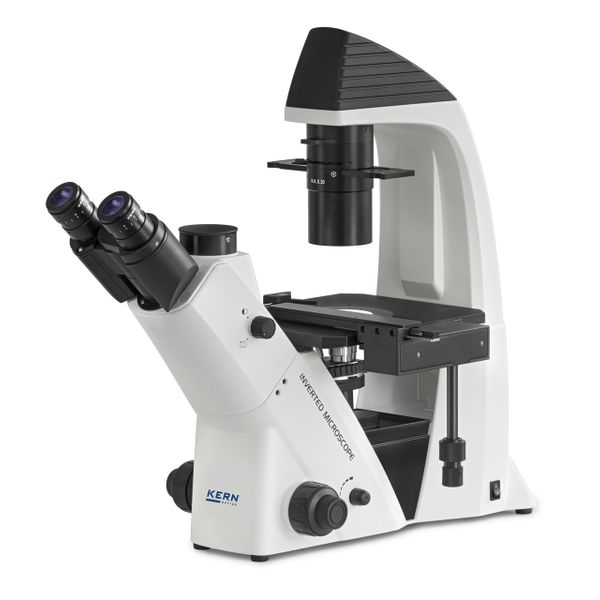 Kern OCM 165 - Fluoreszenzmikroskop (Invers) Trinokular, Inf Plan 10/20/40/20PH, WF10x22, 30W Hal