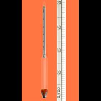 Aräometer, DIN 12791, M100, 1,00-1,10:0,0020g/cm³, Bezugstemp. 20°C, max. 250mm lang, eichfähig