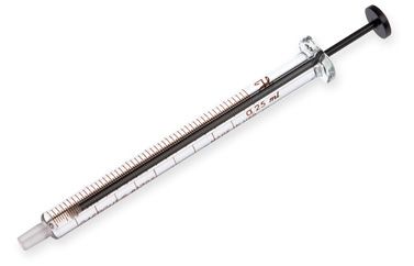 Hamilton 250 μl, Modell 1725 LT Spritze, ohne Nadel, max. Druck, 500 psig (34.5 bar), max. Temperatur 115°C / 239°F