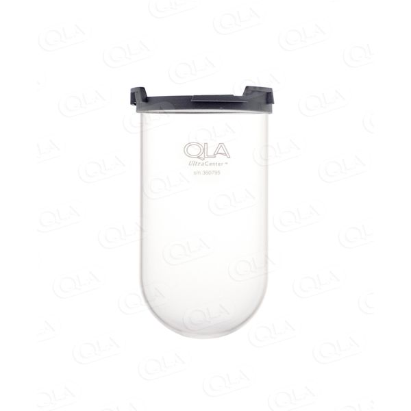 QLA 1000 ml Clear UltraCenter Precision Glass Vessel for Sotax Xtend, Serialized