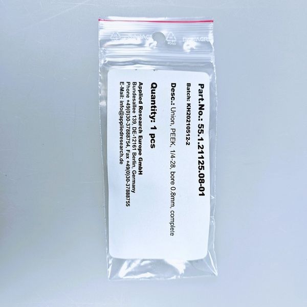 Microsolv Verbinder Set , Straight Line, PEEK, Niederdruck, 1/4-28 Schraubgewinde, Bohrung 0,8 mm, 10 pc/PAK