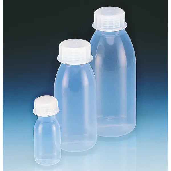 Brand GmbH & Co. KG Flasche, PFA, 500 ml, Gewinde S 40, Schraubkappe, transparent, D. 76 mm, Höhe 179 mm, temperaturbeständig -200 bis +260°C