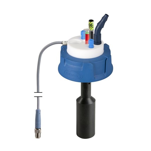 SCAT SafetyWasteCap, V2.0, S60/61, electronic level control, 2x 2.3/3.2 mm OD, 1x 6.4 - 9 mm ID, grounding connection