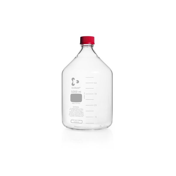 Duran Group Duran Laboratory Bottle, GL 45, clear, graduated, 5000 ml