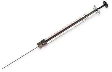 Hamilton 250 μl, Modell 1725 RN-L Spritze, 22 Gauge, 51 mm, point style 3, max. Druck, 500 psig (34.5 bar), max. Temperatur 115°C / 239°F, mit 