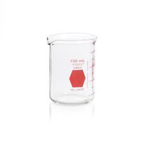 Product Image of Griffin Beaker, low Form, red graduated, 150 ml, 12 pc/PAK