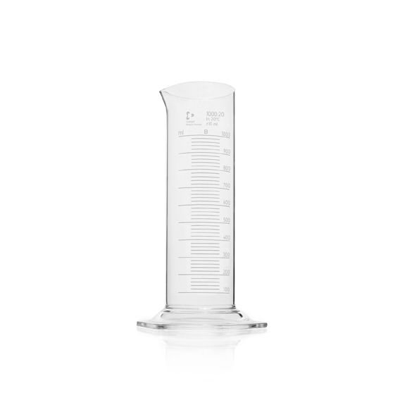 Duran Group DURAN Zylindermensure, niedrige Form, Sechskantfuß, Teilung, 1000 ml