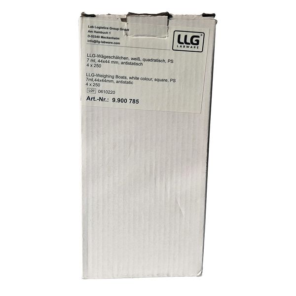 IDL GmbH Wägeschalen, PS, quadratisch, weiß, antistatisch, 7ml, 44x44,8mm, 1000 St/Pkg