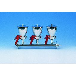 Whatman AS310/3 3-Stellen Vakuum-Filtrationssystem, Edelstahl, 500 ml, 47/50 mm, mit Stützsieb