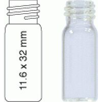 Product Image of 1.5 mL Screw Neck Vial N 10 outer diameter: 11.6 mm, outer height: 32 mm clear, flat bottom