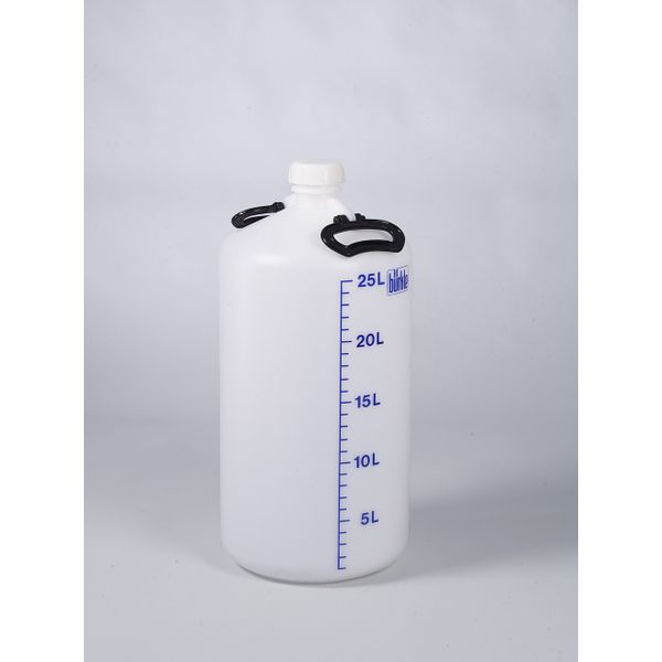 Bürkle Vorratsflasche ohne Gewindestutzen, HDPE, 25 l, mit Verschluss, alte Artikelnr. 0401-25