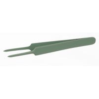 Product Image of Precision tweezer, 18/10 steel, sharp, PTFE coated, with guide pin, L = 105 mm