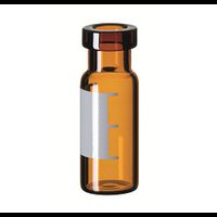 ND11 1.5ml Crimp Top Vial, 32 x 11.6 mm, amber glass, label/filling lines, wide opening, 10 x 100 pc/PAK