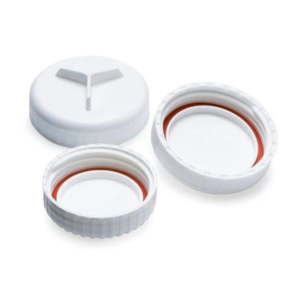 Nalgene Thermo Scientific Schraubverschluss für Oak Ridge Röhrchen, PP, 63 mm mit Silikon-Dichtung, autoklavierbar, 2 St/Pkg