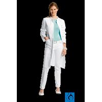 Product Image of Lab coat women, size 36, 100% cotton, standup collar, blended fabric