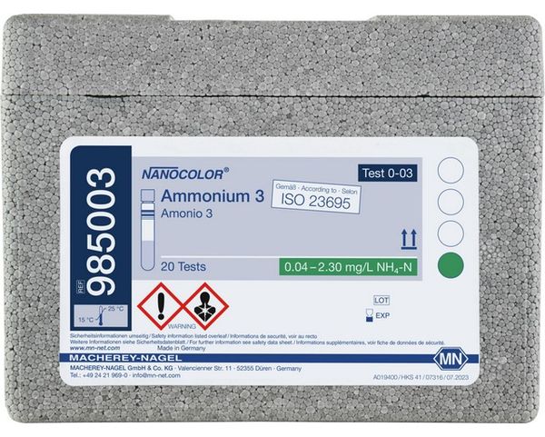 Macherey-Nagel Rundküvettentest NANOCOLOR Ammonium 3, 20 Bestimmungen