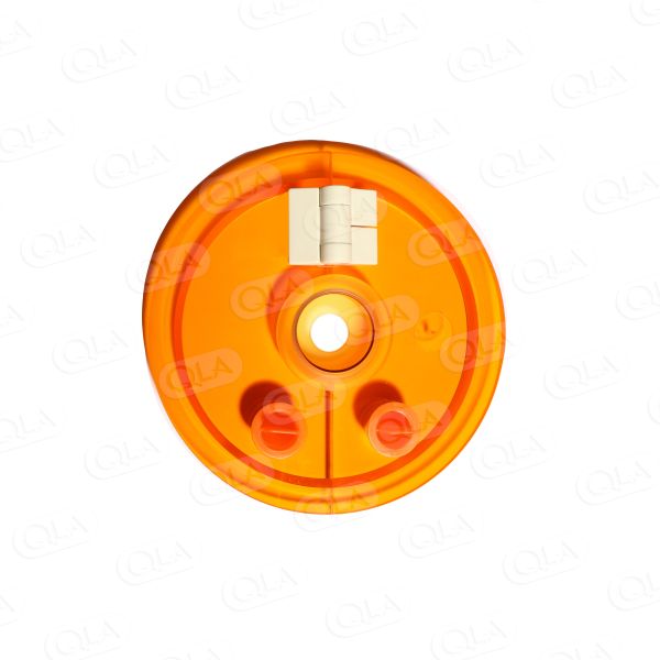 QLA Amber Hinged Cover with Large Center Hole for Easy Basket Access includes Cap for Distek Baths