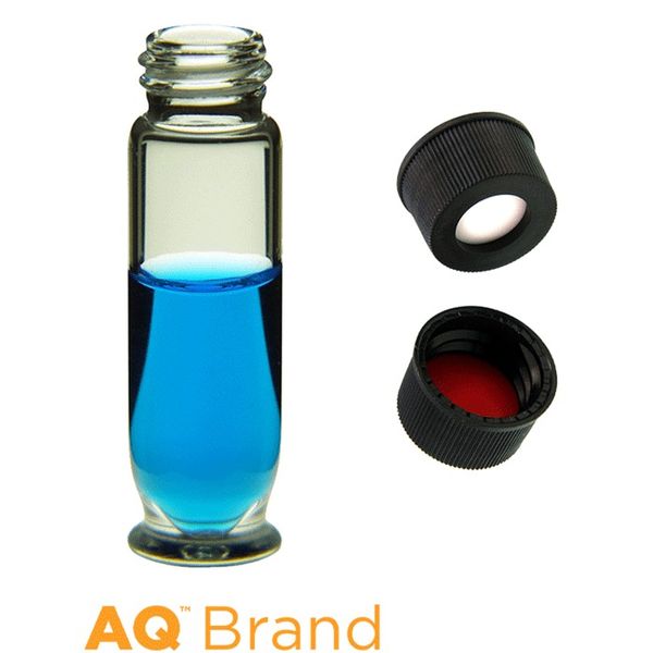 Microsolv EPP CDMR Library Storage Vial, 3.8 ml, clear, and black Screw Cap with Sil/PTFE Septa, 100 pc/PAK