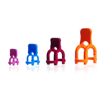 Duran Group KECK-Clips for spherical joints, POM, S 13, violet, KECK-ART.No. 05-13, 100 pc/PAK