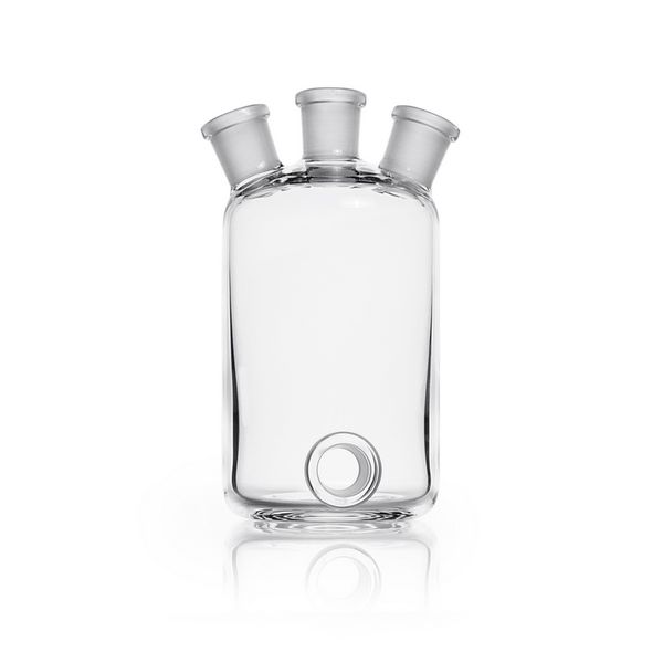 Duran Group Woulff'sche Flasche, Duran, Glas, 500 ml, NS 19/26, mit 3 Hälsen, Bodentubus, vakuumfest