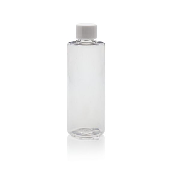 DWK Wheaton Enghalsflasche, PET, klar, 120ml, mit montiertem Schraubverschluss 20-410, 41 x 120 mm, 72 St/Pkg